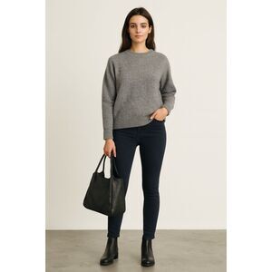 EVERLANE Black Mid-Rise Skinny Stretch Denim Jeans Pants Women's Size 26